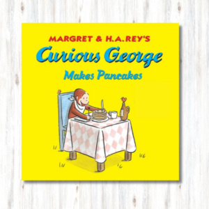 curious george makes pancakes softcover book