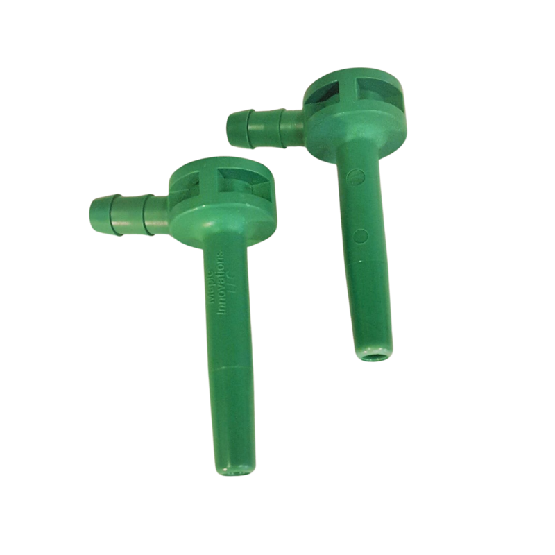 green plastic fitting